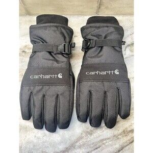 Carhartt Gloves Men Small Black Ski Snow Work WP Insulated Waterproof Glove A511